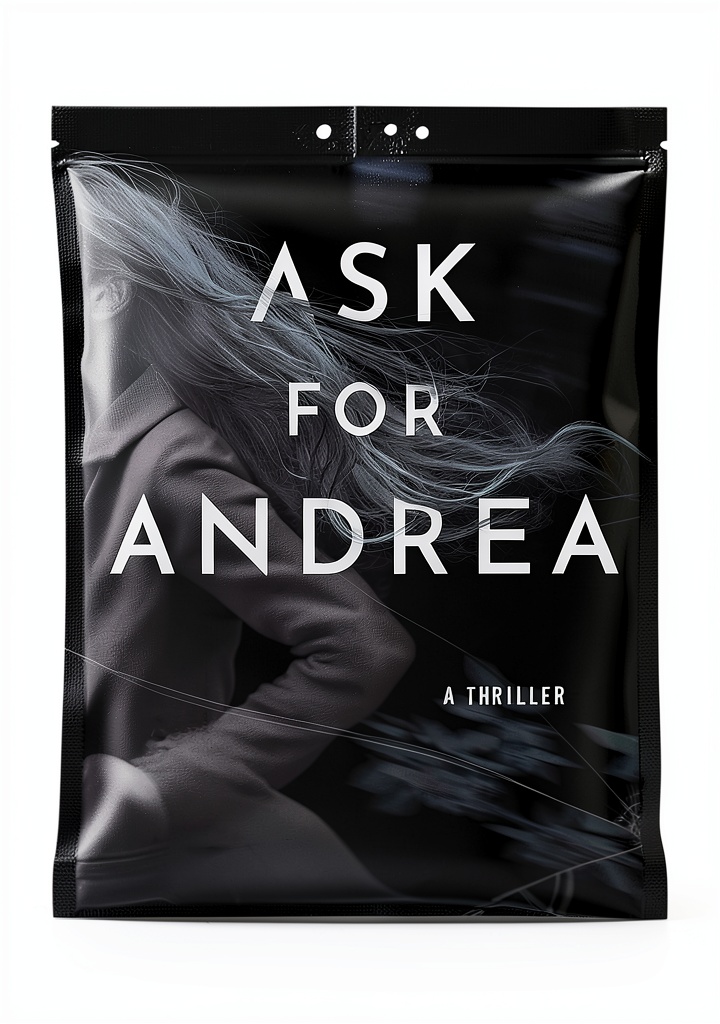 Installing Ask for Andrea Ghost Suspense Kindle eBook by Dynamite Books on a wooden desk