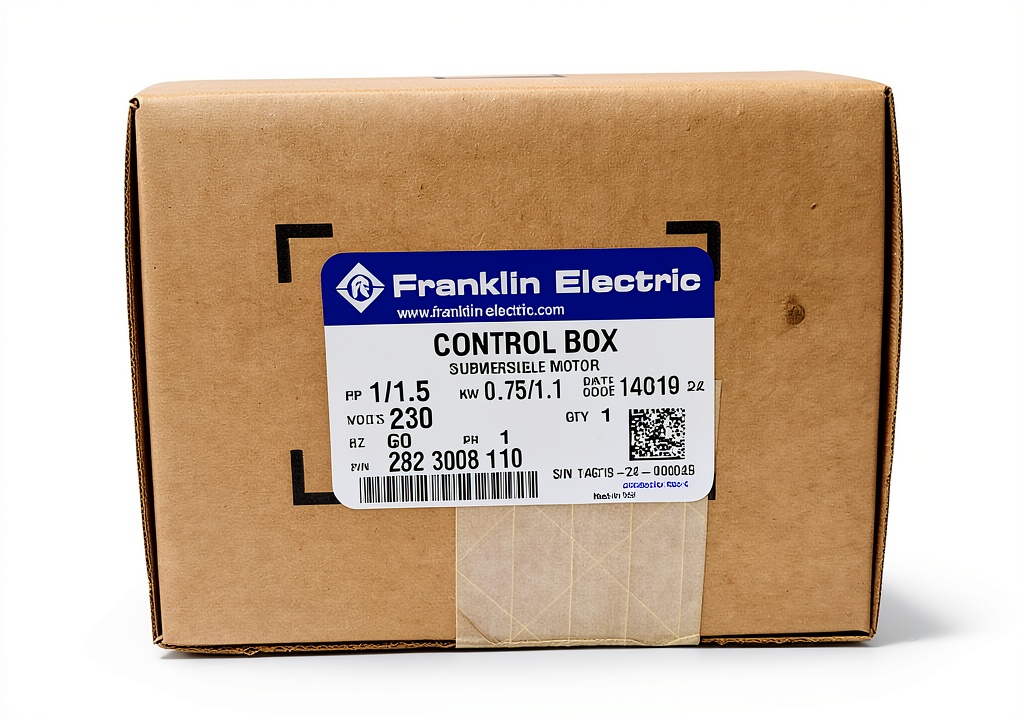 Installing Franklin Electric 1.5 HP Submersible Water Pump Control Box on a wooden workbench