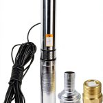 Deep Well Submersible Pump iMeshbean 1HP 110V 4" OD 100FT Power Cord-0