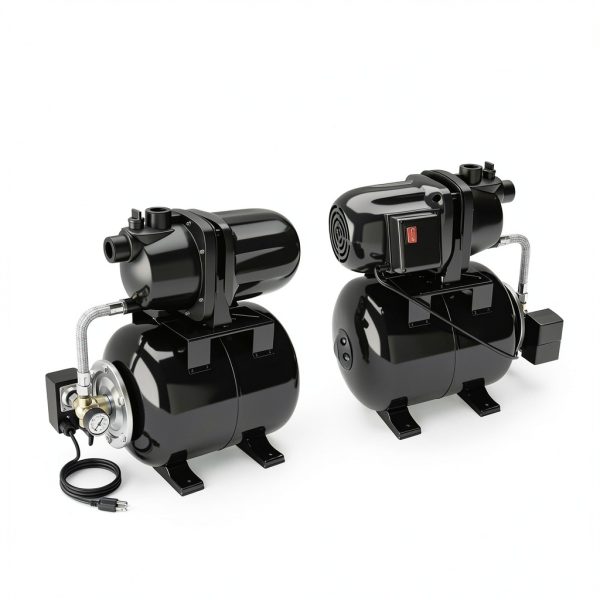 Goplus 1.6HP Shallow Well Pump 1200W Cast Iron Pressure Tank Black-4