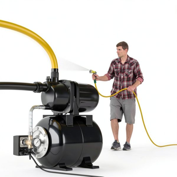 Goplus 1.6HP Shallow Well Pump 1200W Cast Iron Pressure Tank Black-7
