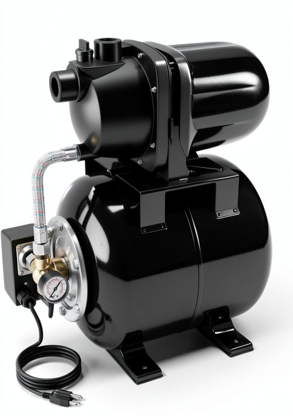 Goplus 1.6HP Shallow Well Pump 1200W Cast Iron Pressure Tank Black-0