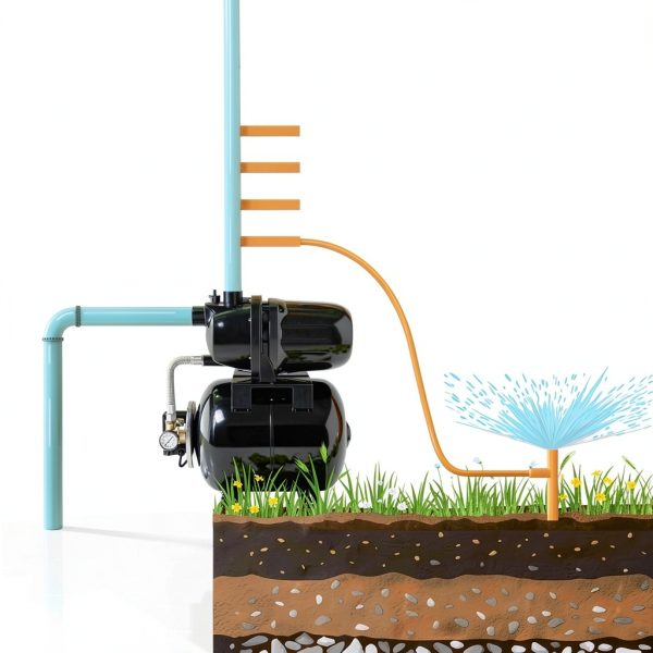 Goplus 1.6HP Shallow Well Pump 1200W Cast Iron Pressure Tank Black-2