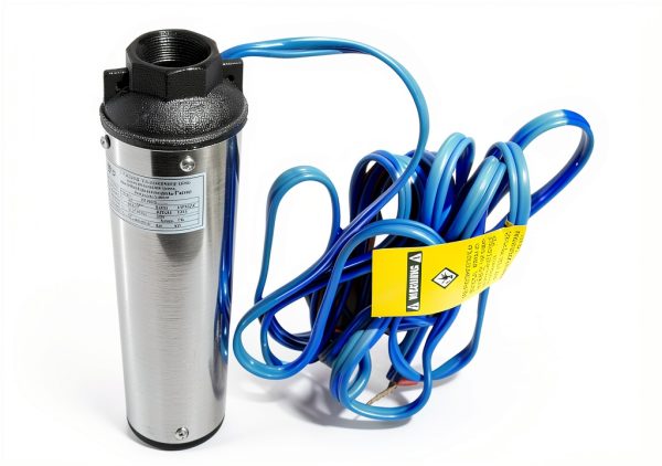 Hallmark Industries MA0414X-7 Deep Well Submersible Pump, 1 hp, 110V, 60 Hz, 33 GPM, 207' Head, Stainless Steel, 4"-7