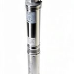 Hallmark Industries MA0414X-7 Deep Well Submersible Pump, 1 hp, 110V, 60 Hz, 33 GPM, 207' Head, Stainless Steel, 4"-0